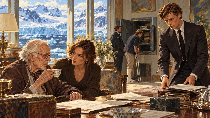 Illustration peinte : ARCHE · APPARTEMENTS DE THORNE · JOUR.