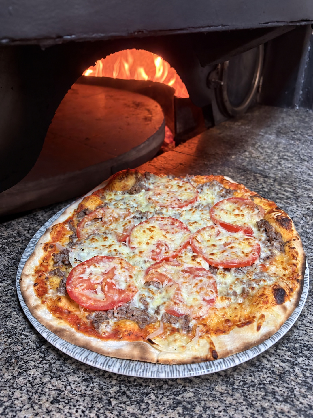 Pizza Bovino au feu de bois, Pizzeria Sole Mio Nancy