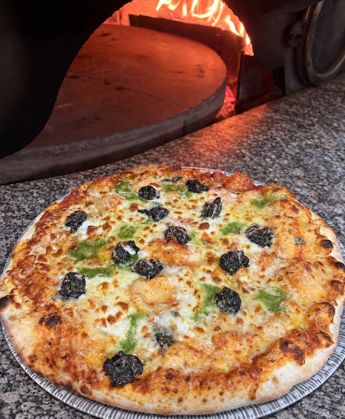 Pizza Lumaca au feu de bois, Pizzeria Sole Mio Nancy