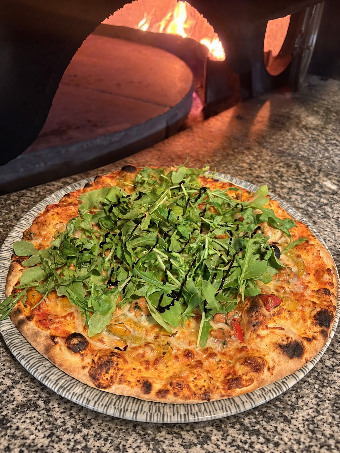 Pizza Niçoise au feu de bois, Pizzeria Sole Mio Nancy