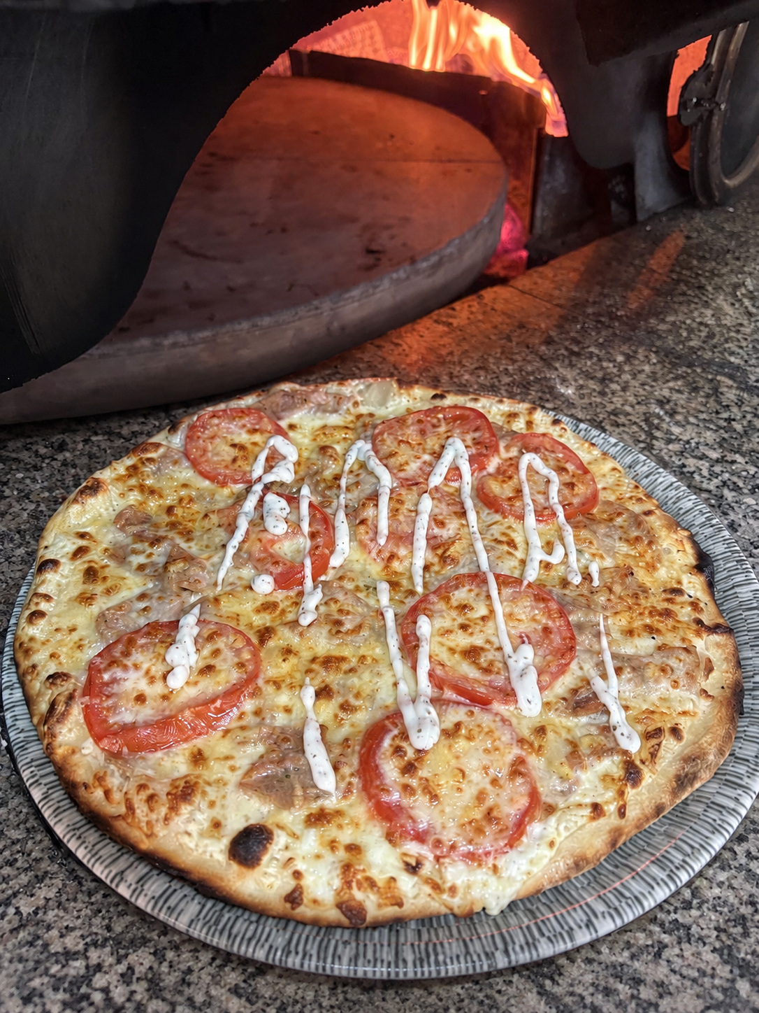 Pizza Pizza kebab au feu de bois, Pizzeria Sole Mio Nancy
